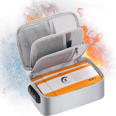 9.4"X5.9"X3.2" Fireproof Lipo Safe Bag Silicone Coated Material For Document