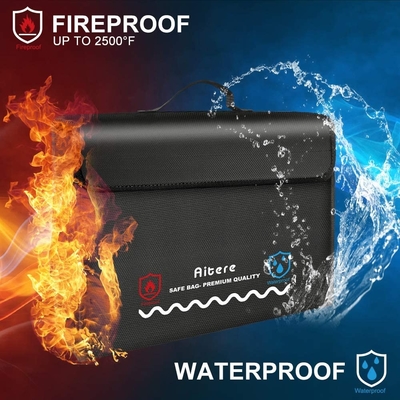 Lockable Waterproof Lipo Battery Safe Bag , Fiberglass Lipo Battery Storage Case