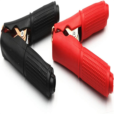 Red Black 100A Insulated Alligator Clips Length 90mm For Car Battery