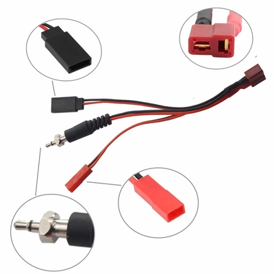 3 In 1 Deans Style T Female Plug RC Charger Cable 22AWG silicone wire