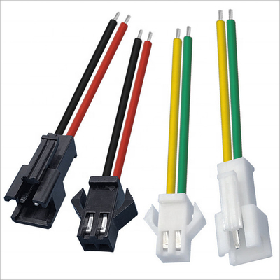 PA66 nylon de Uitrustingsjst 2.54mm SM 2 Pin Male Female Connector For LEIDENE van de Douanedraad Lamp